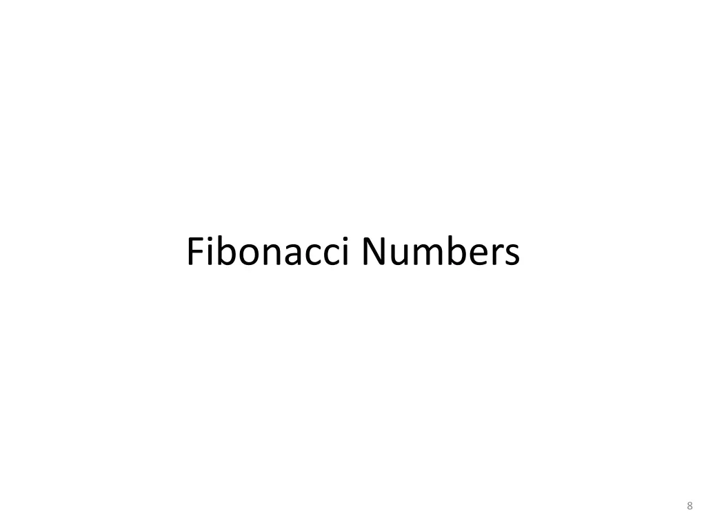 fibonacci numbers