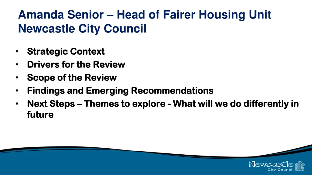 amanda senior head of fairer housing unit