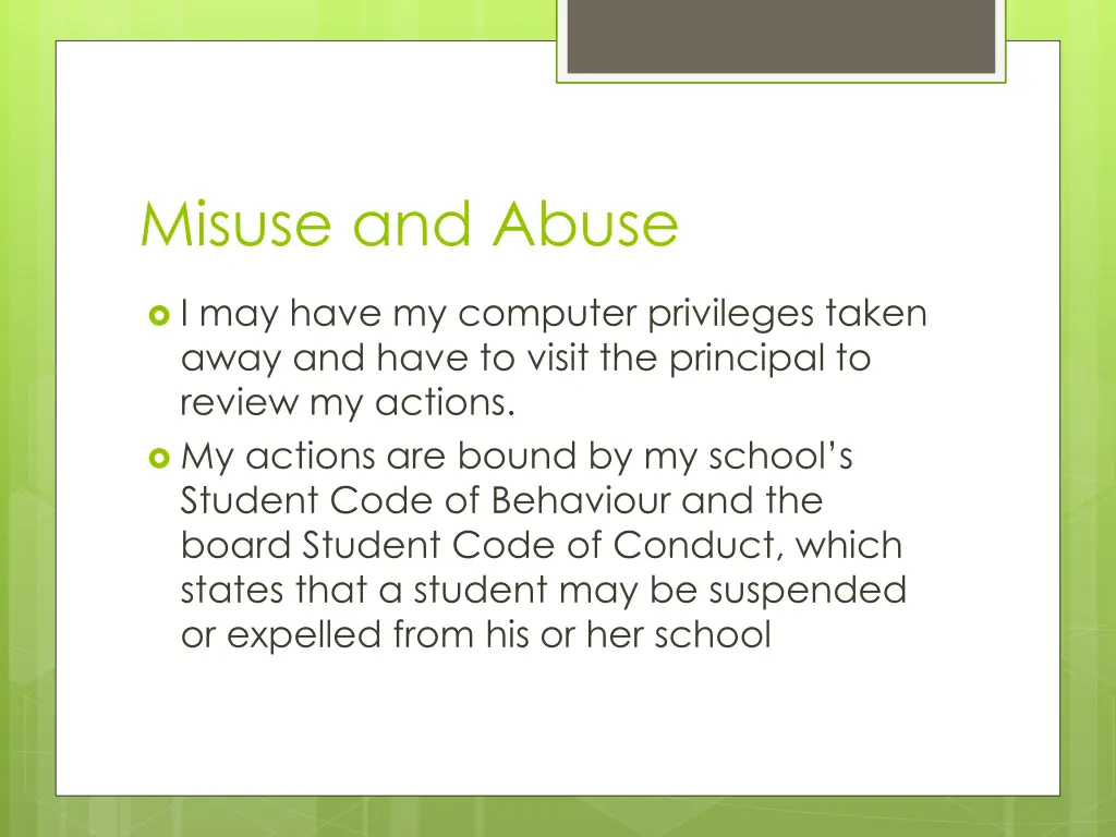misuse and abuse