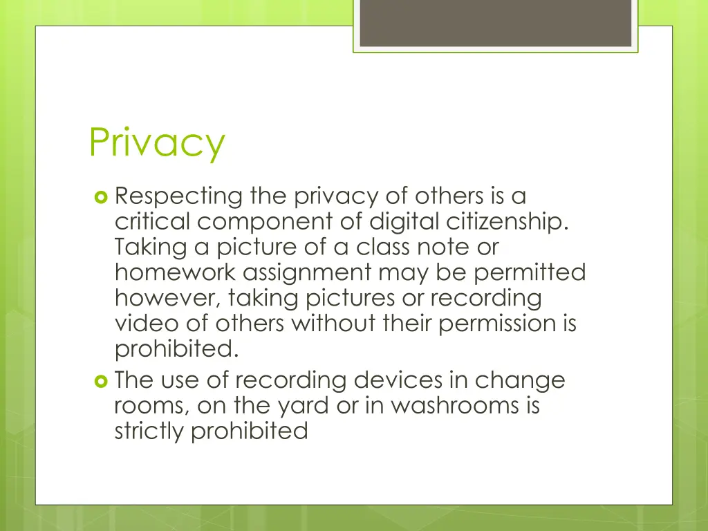 privacy