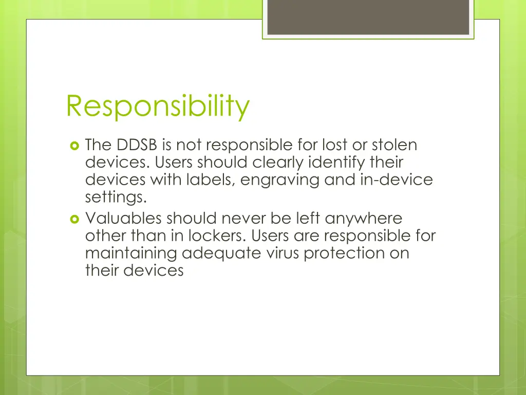 responsibility