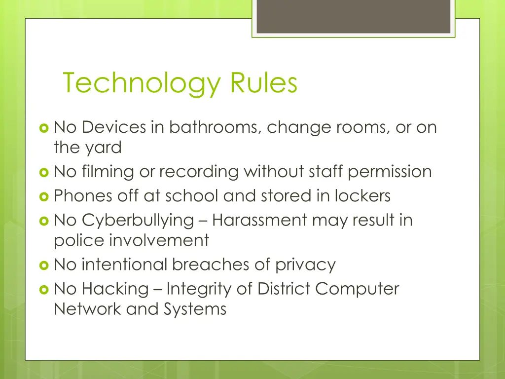 technology rules