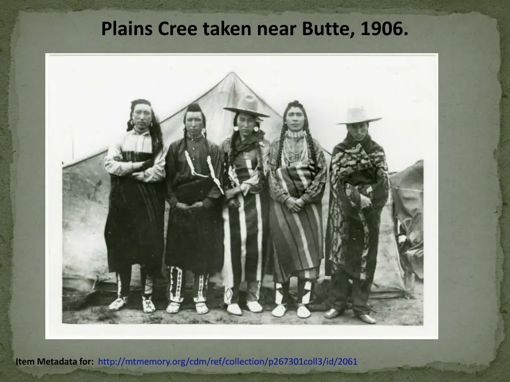 plains cree taken near butte 1906