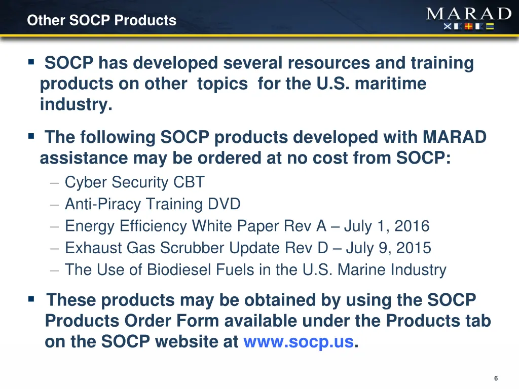 other socp products