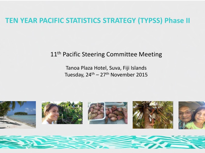 ten year pacific statistics strategy typss phase