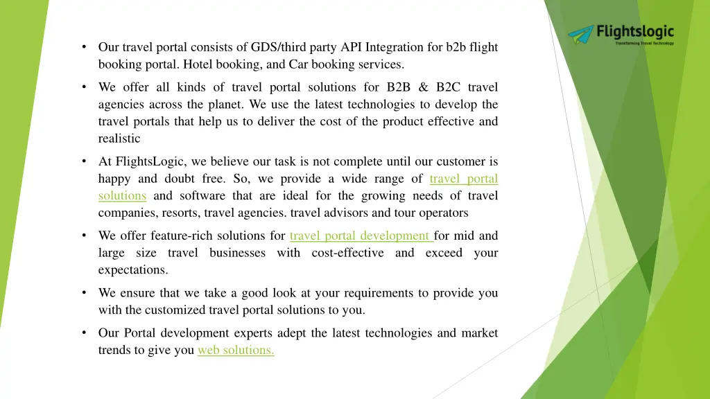 our travel portal consists of gds third party