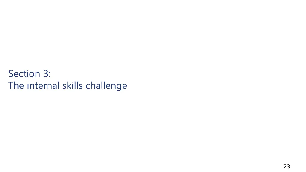 section 3 the internal skills challenge
