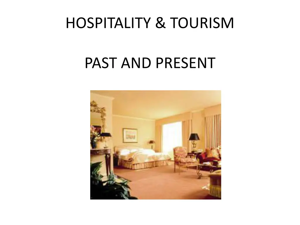 hospitality tourism