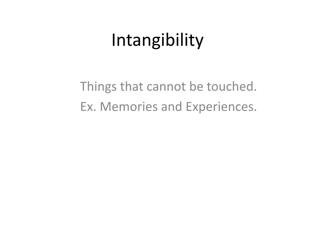 intangibility