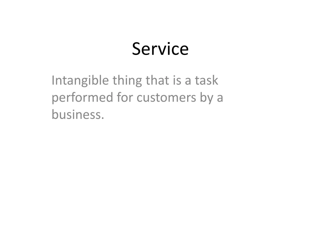 service