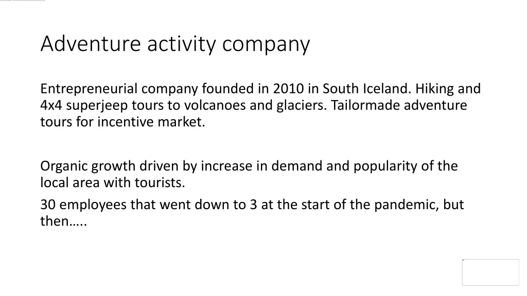 adventure activity company