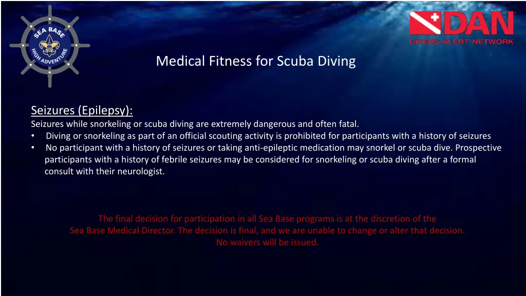 medical fitness for scuba diving 2