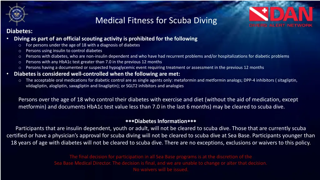 medical fitness for scuba diving 6