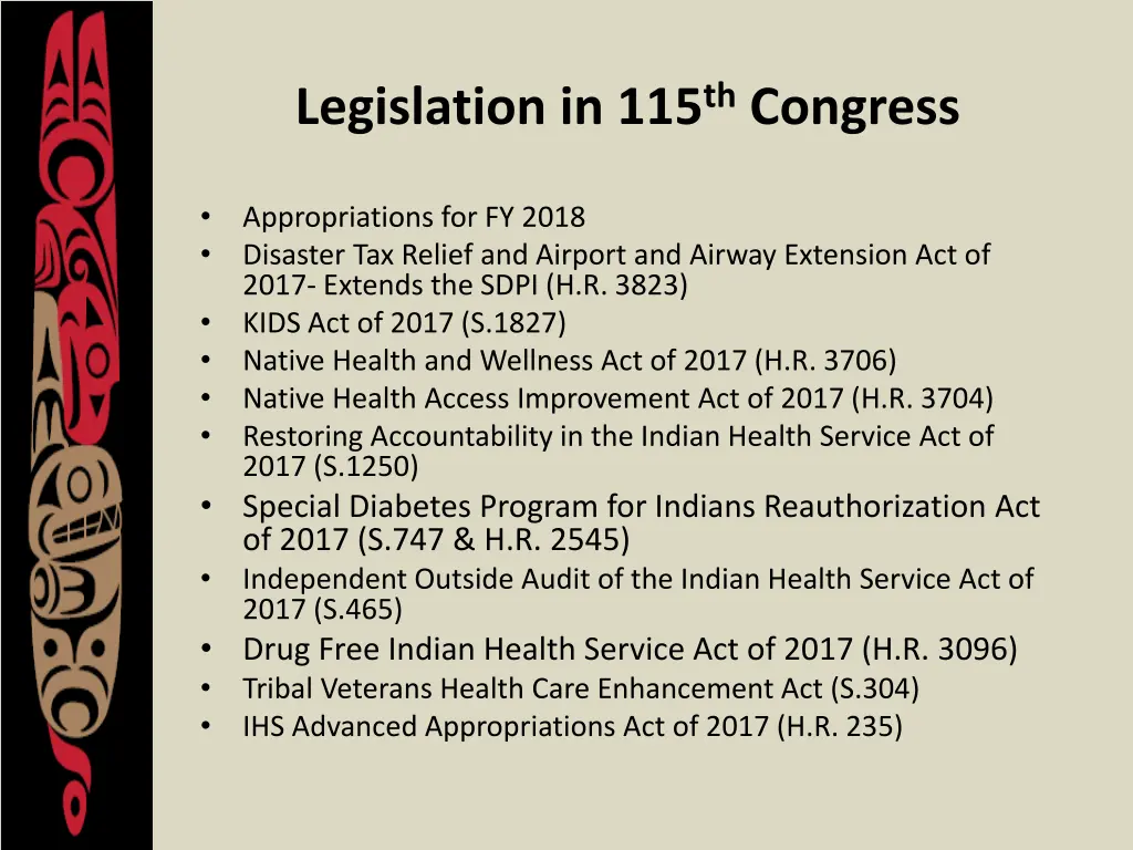 legislation in 115 th congress 1