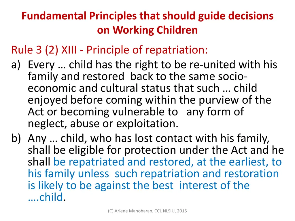 fundamental principles that should guide 9