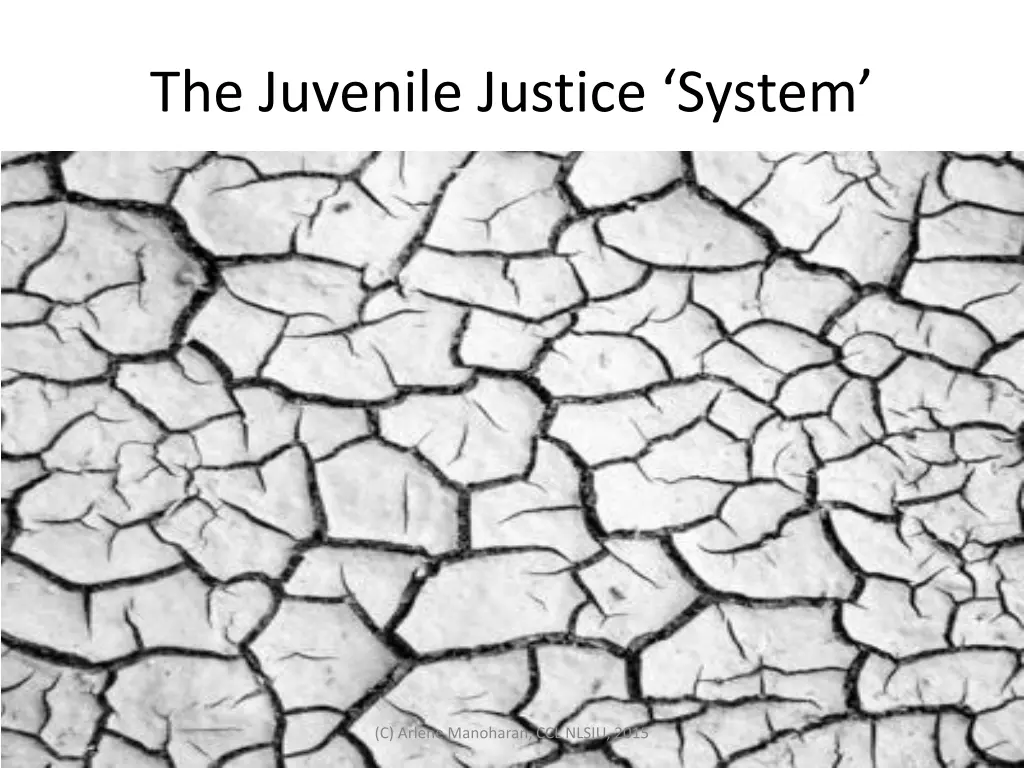 the juvenile justice system