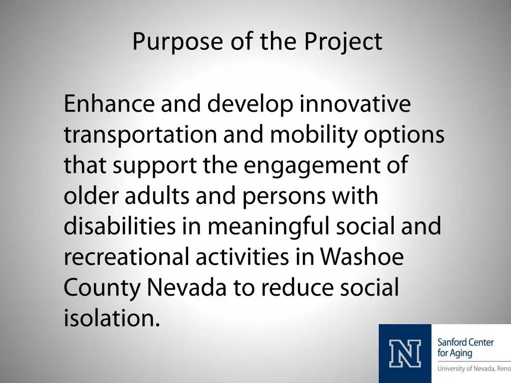 purpose of the project