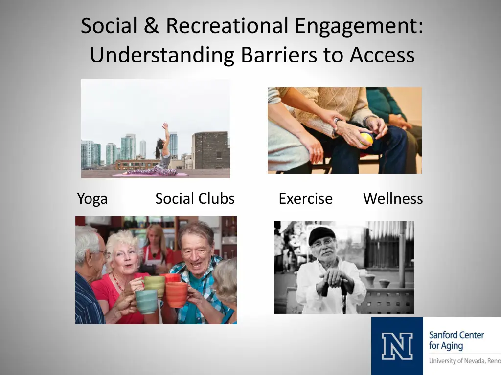 social recreational engagement understanding