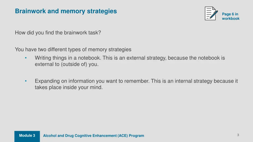 brainwork and memory strategies