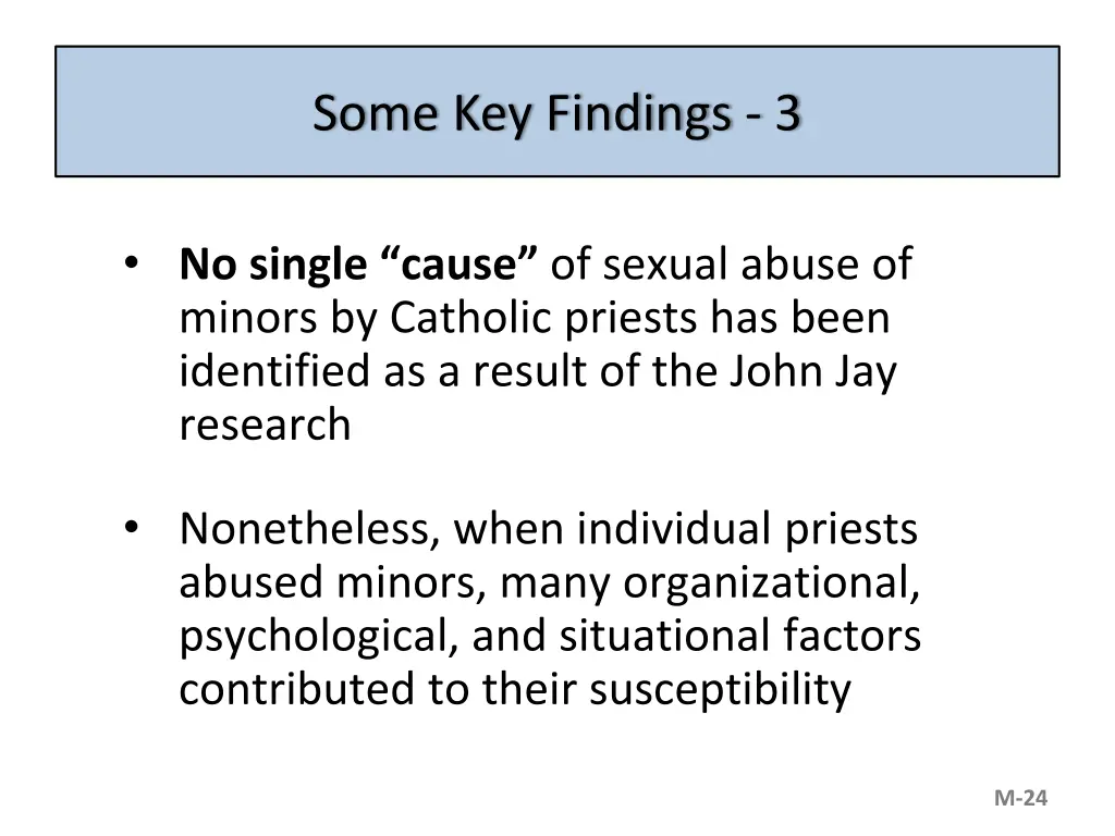 some key findings 3