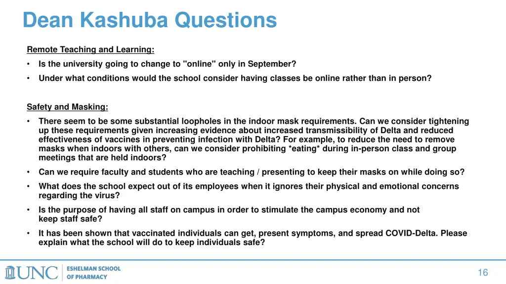 dean kashuba questions