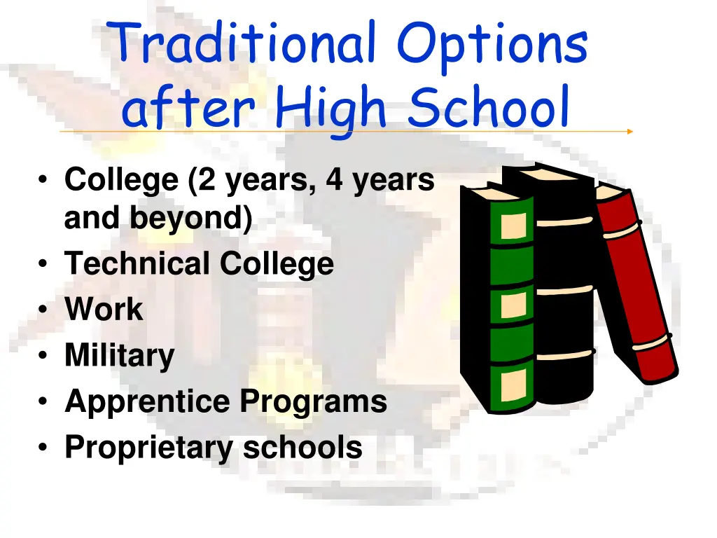 traditional options after high school