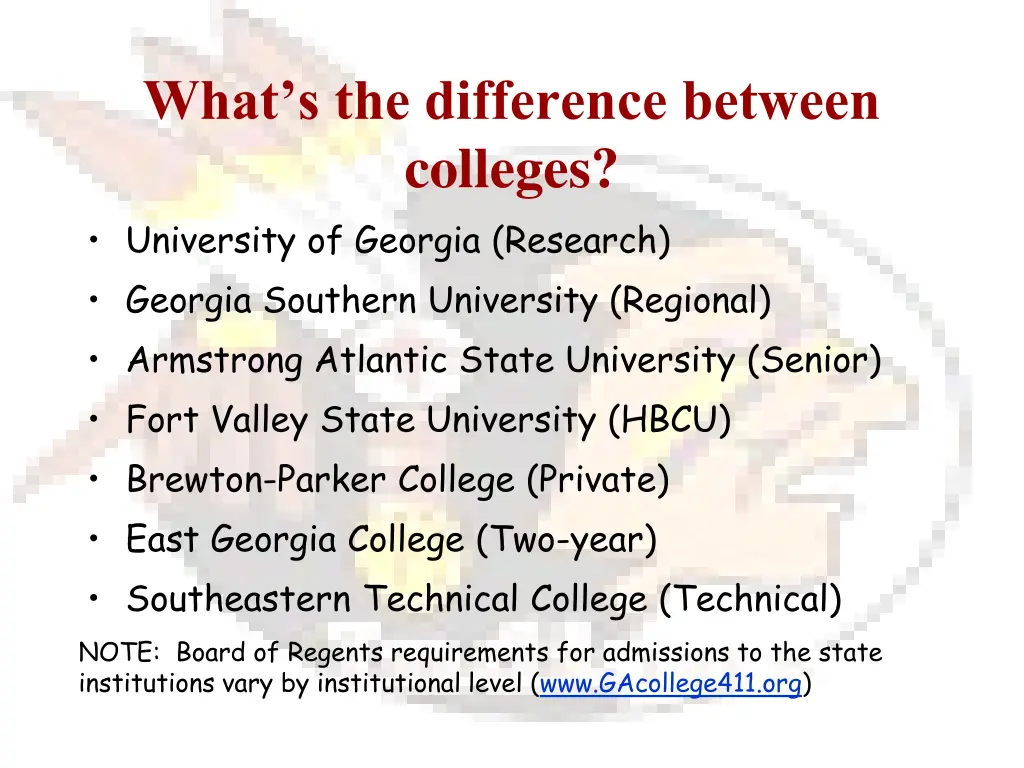 what s the difference between colleges university