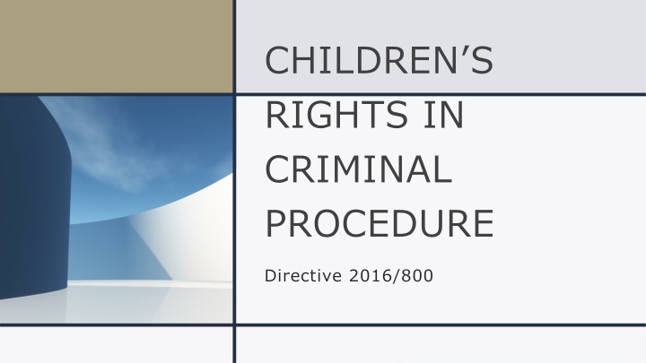 children s rights in criminal procedure