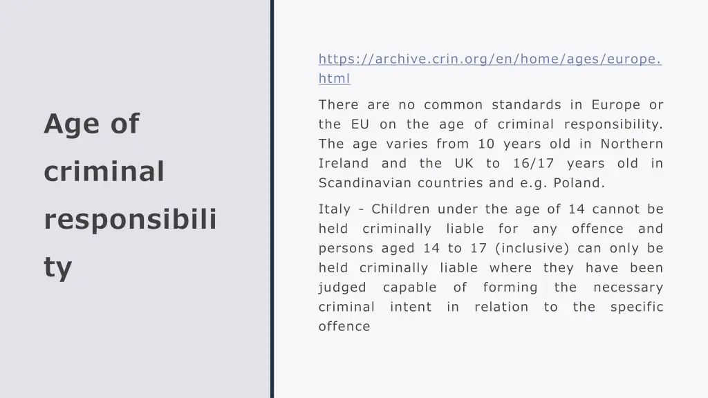 https archive crin org en home ages europe html