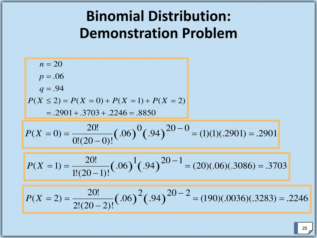 binomial distribution demonstration problem 2