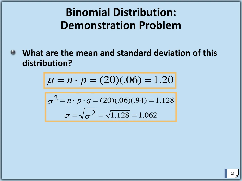 binomial distribution demonstration problem 3