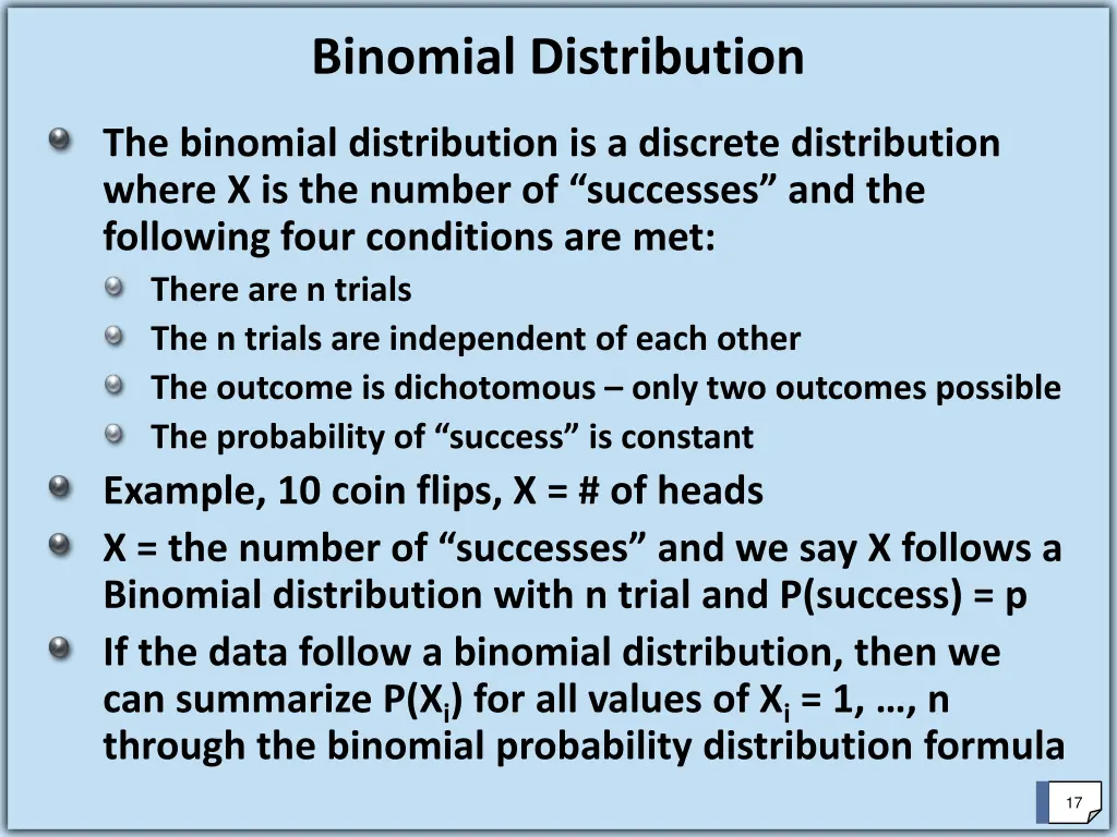 binomial distribution