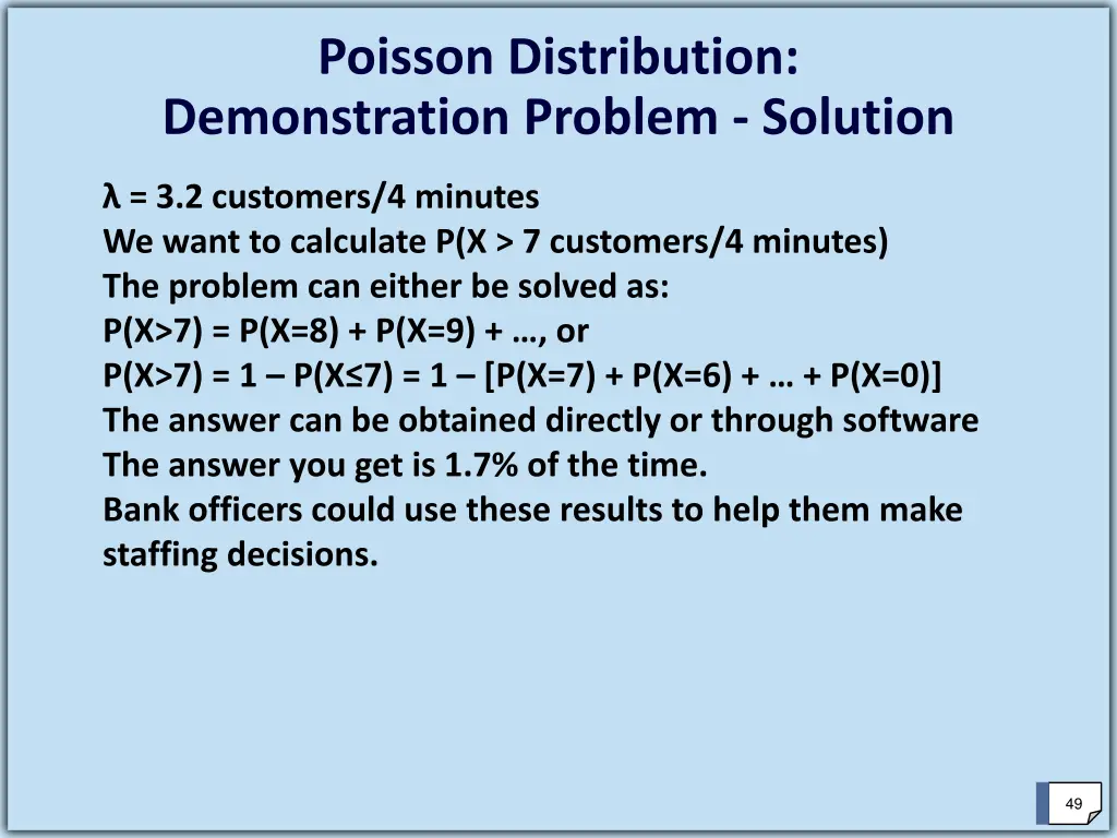 poisson distribution demonstration problem 1