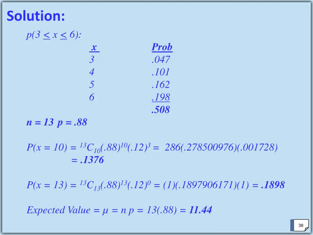 solution p 3 x 6 n 13 p 88