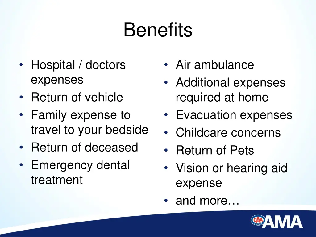 benefits