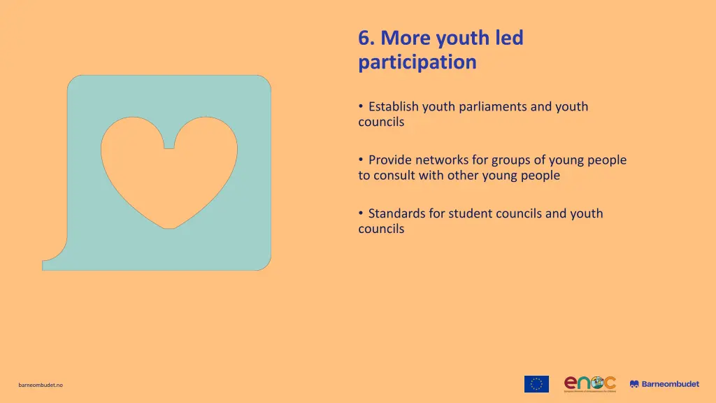 6 more youth led participation