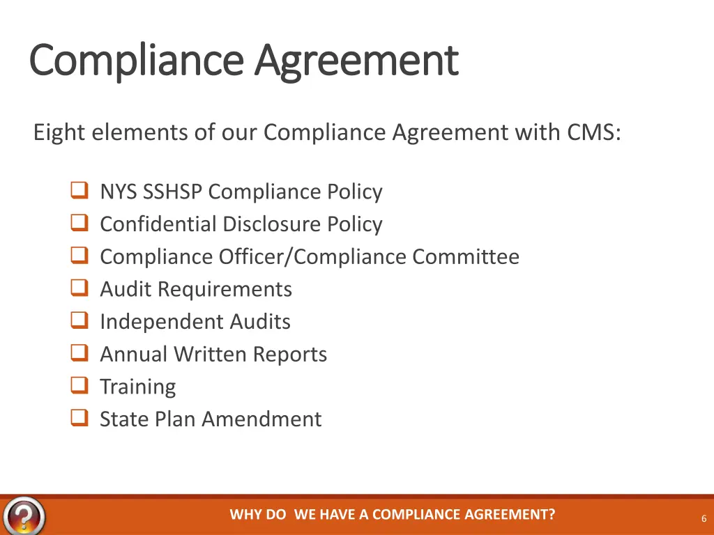compliance agreement compliance agreement