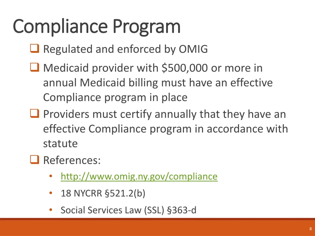 compliance program compliance program regulated