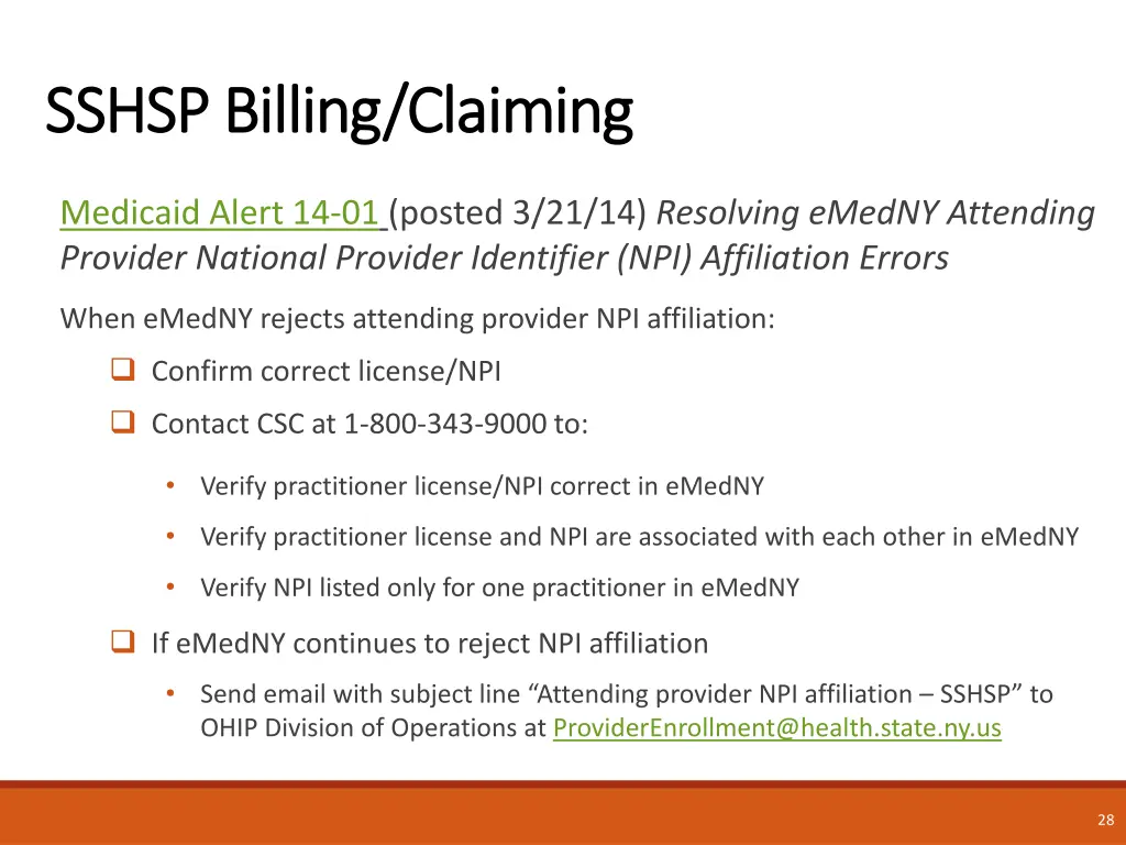 sshsp billing claiming sshsp billing claiming