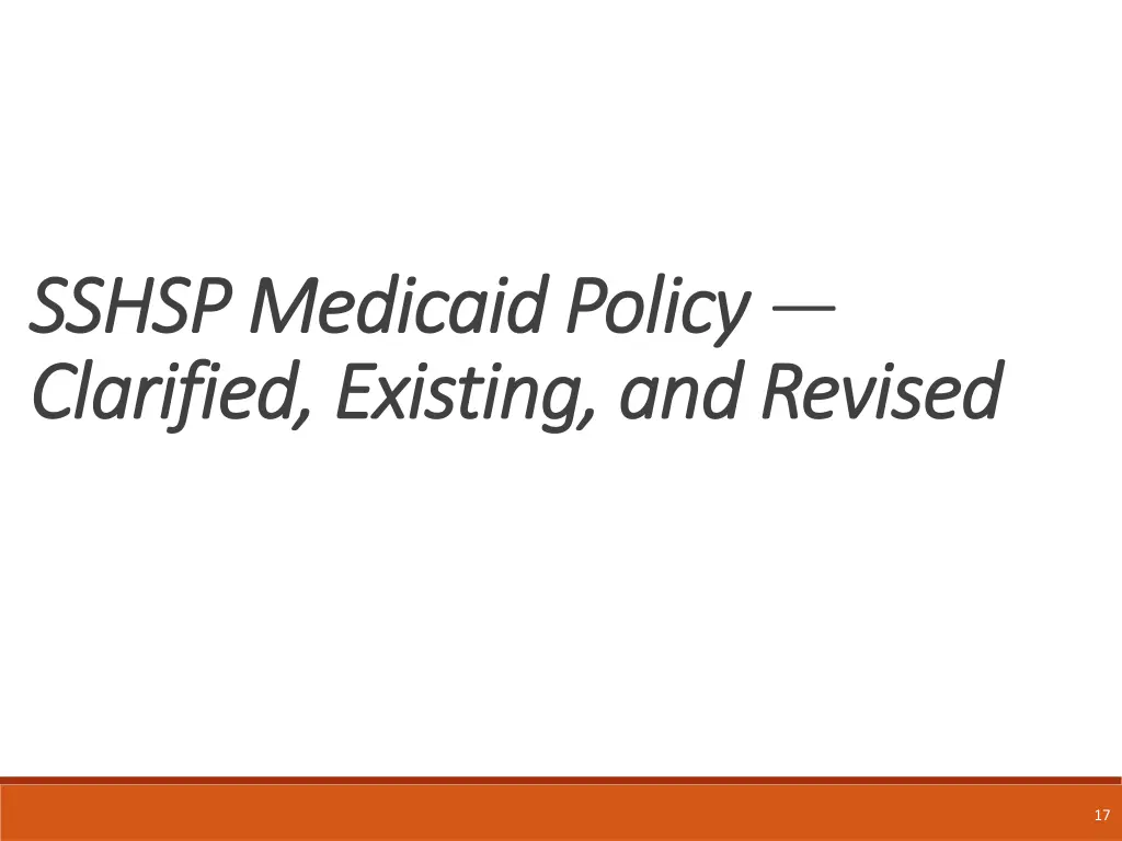 sshsp medicaid policy sshsp medicaid policy
