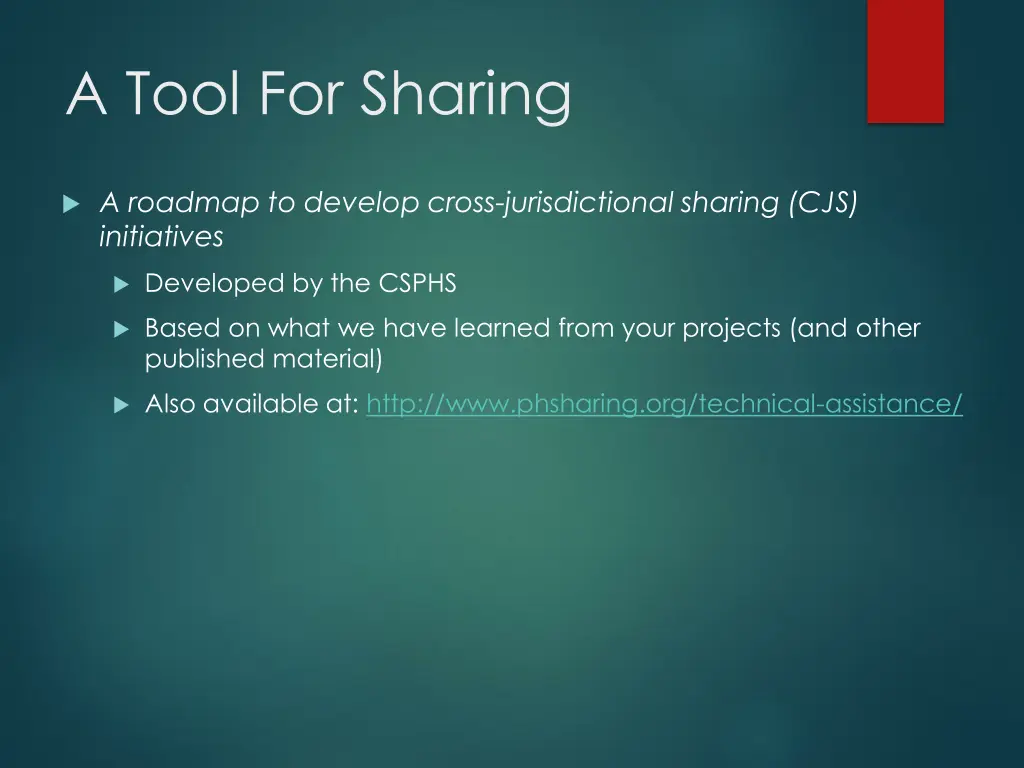 a tool for sharing