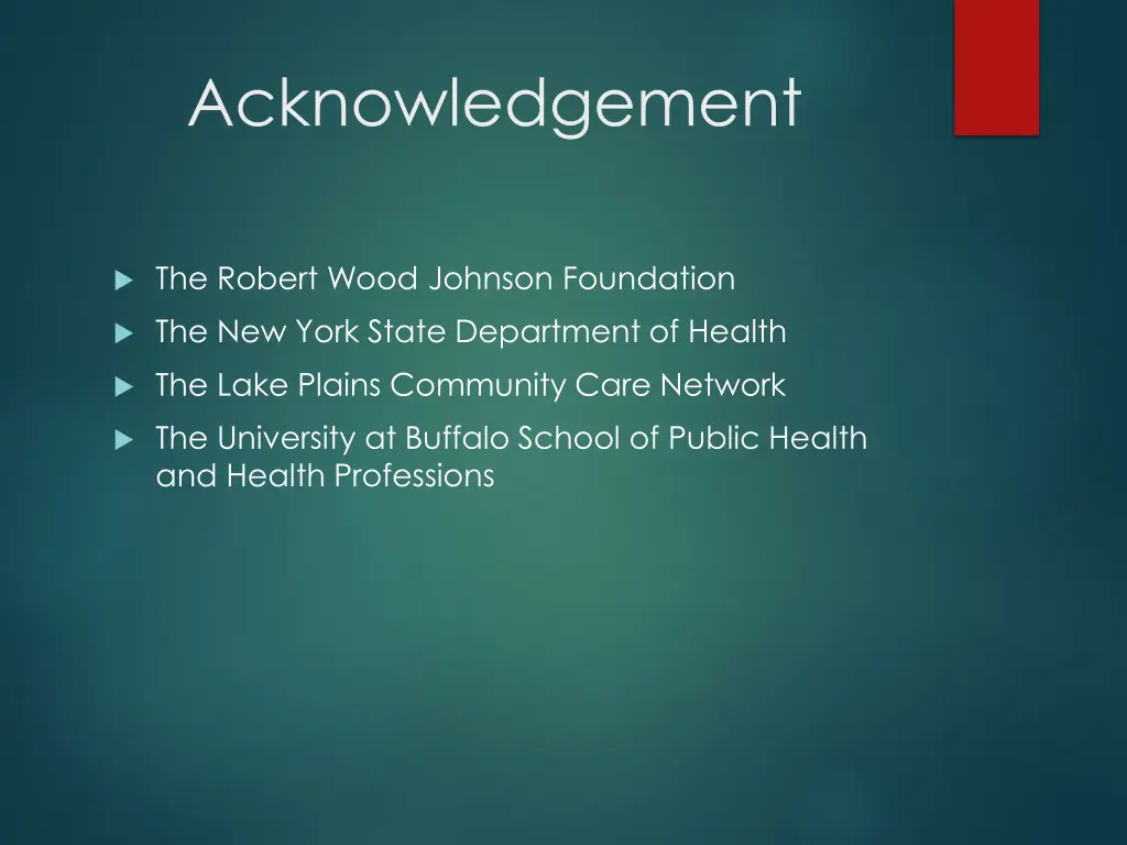 acknowledgement