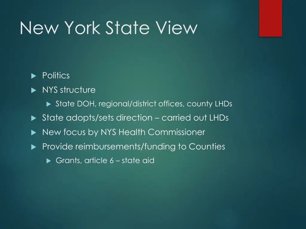 new york state view