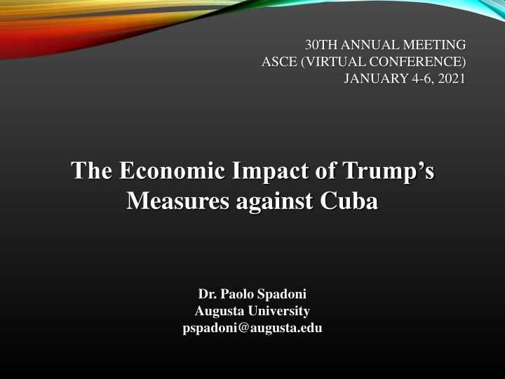30th annual meeting asce virtual conference