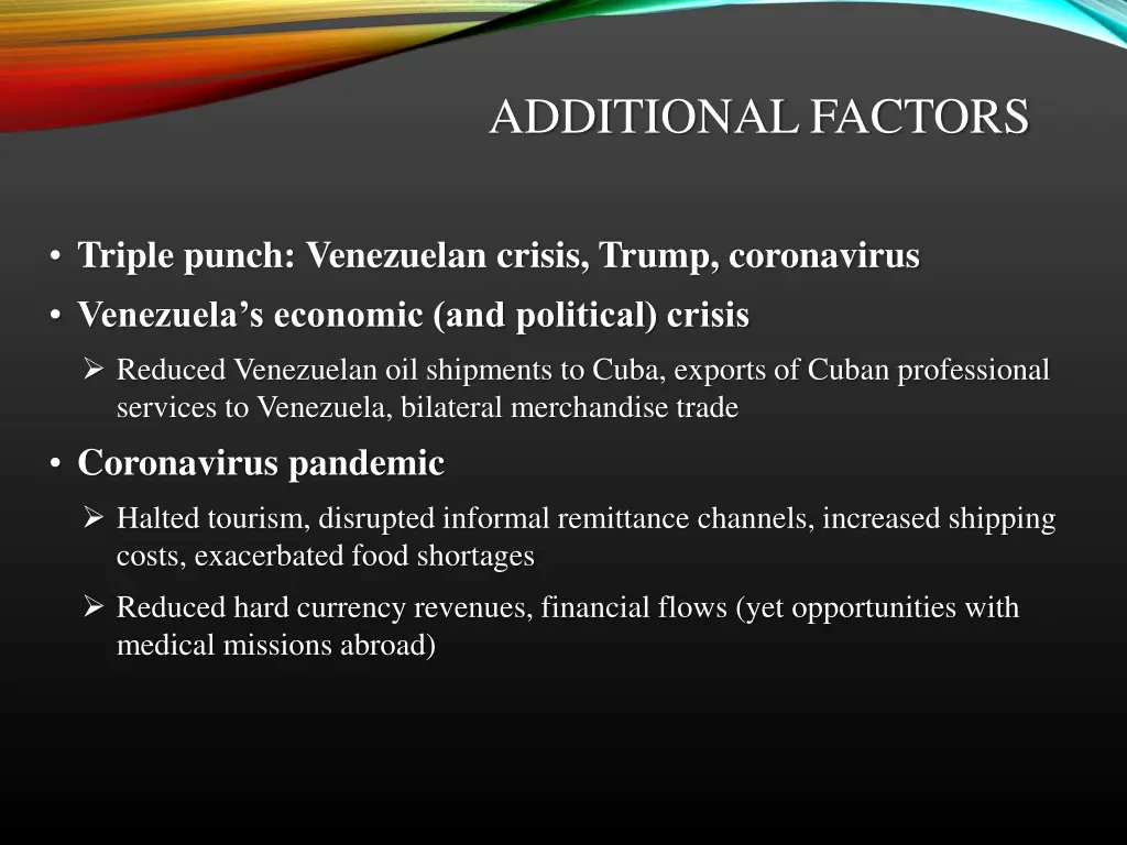 additional factors