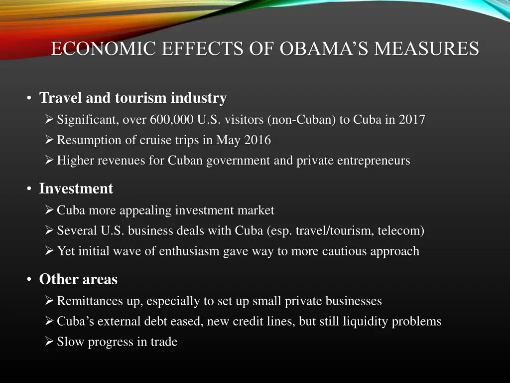 economic effects of obama s measures