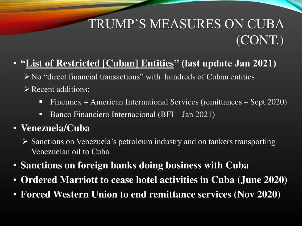 trump s measures on cuba 1
