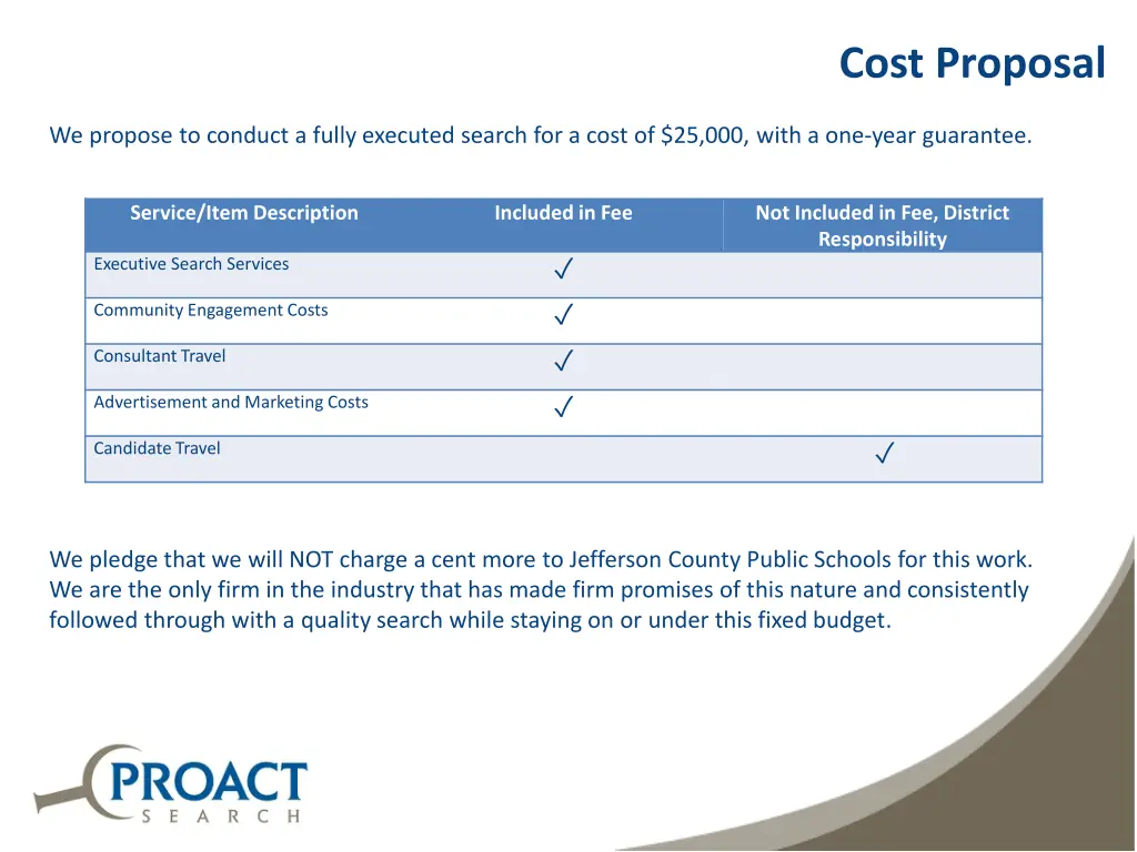cost proposal