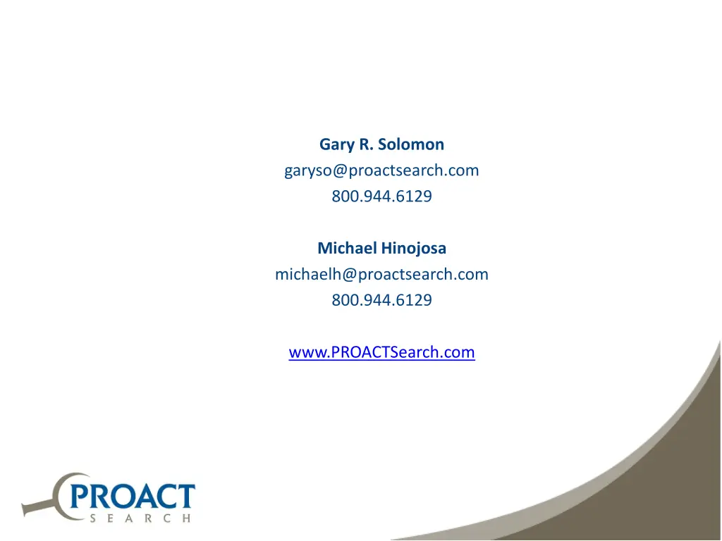 gary r solomon garyso@proactsearch