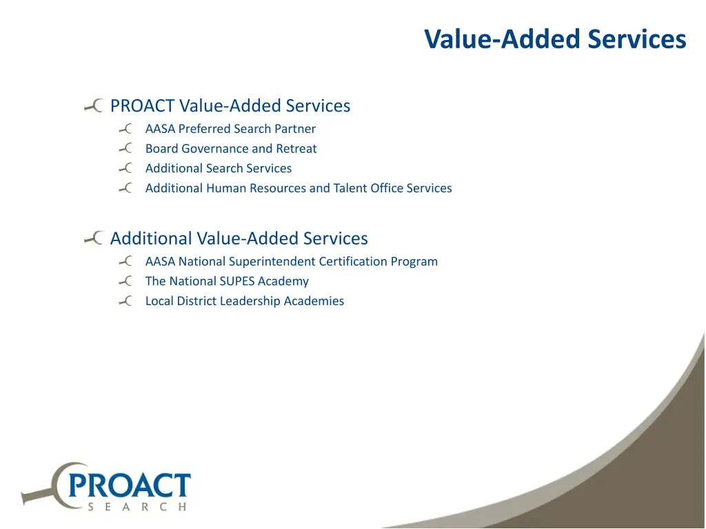 value added services